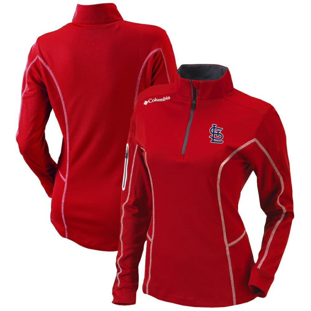 St. Louis Cardinals Columbia Women's Omni-Wick Shotgun Quarter-Zip Pullover Top Sale
