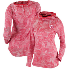 Cincinnati Reds Columbia Women's Omni-Wick Sunday Ball Pullover Hoodie Sale