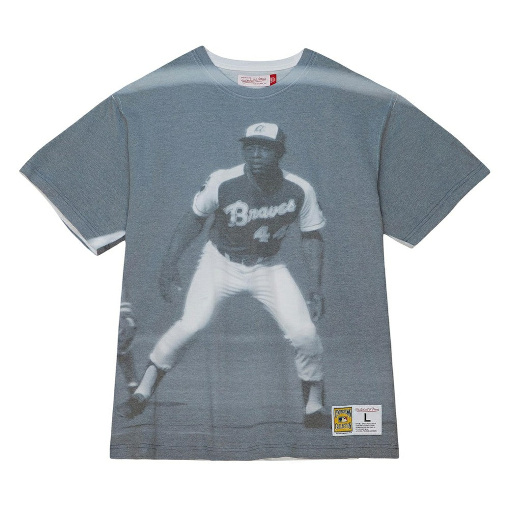 Hank Aaron Atlanta Braves Mitchell & Ness Cooperstown Collection Highlight Sublimated Player Graphic T-Shirt Online