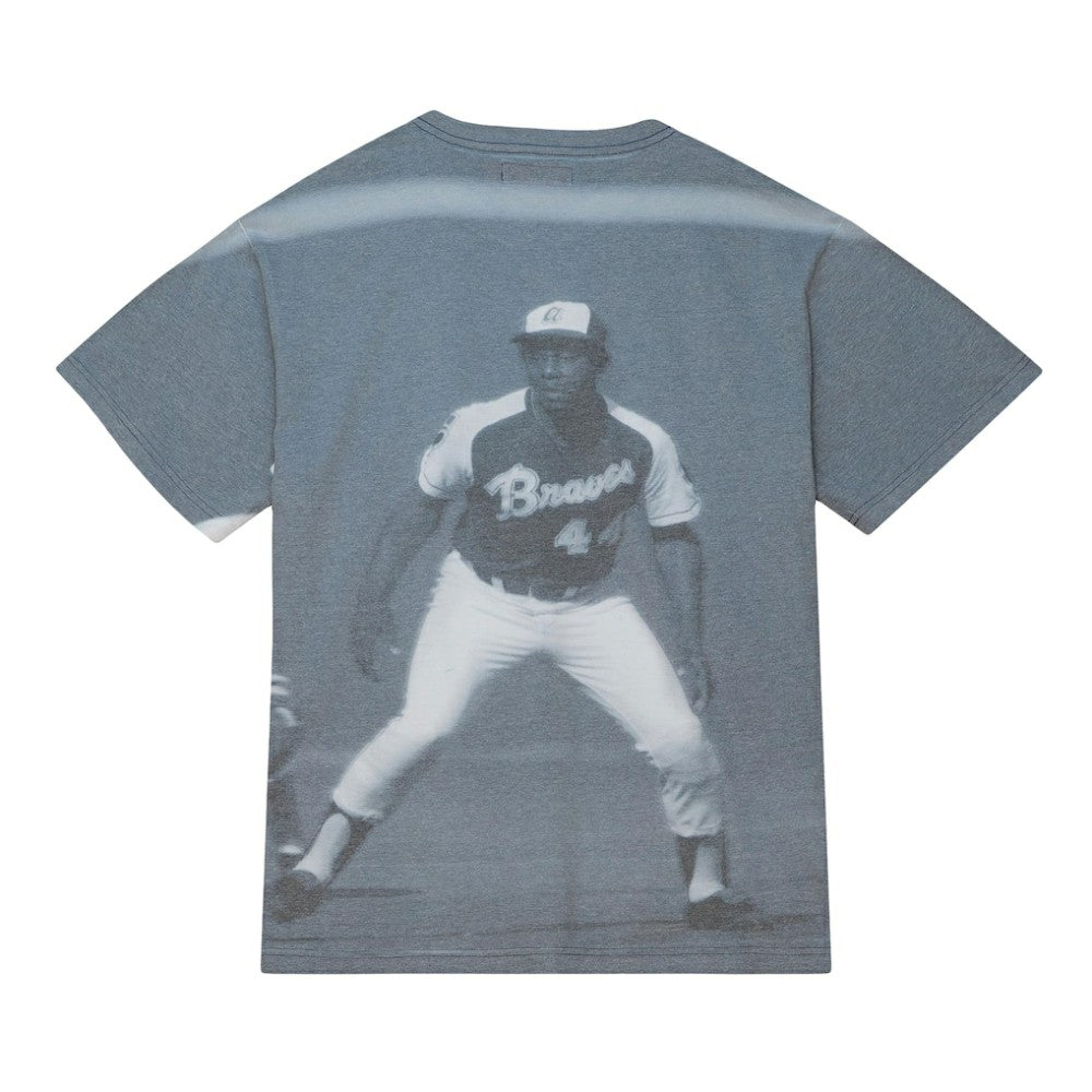 Hank Aaron Atlanta Braves Mitchell & Ness Cooperstown Collection Highlight Sublimated Player Graphic T-Shirt Online
