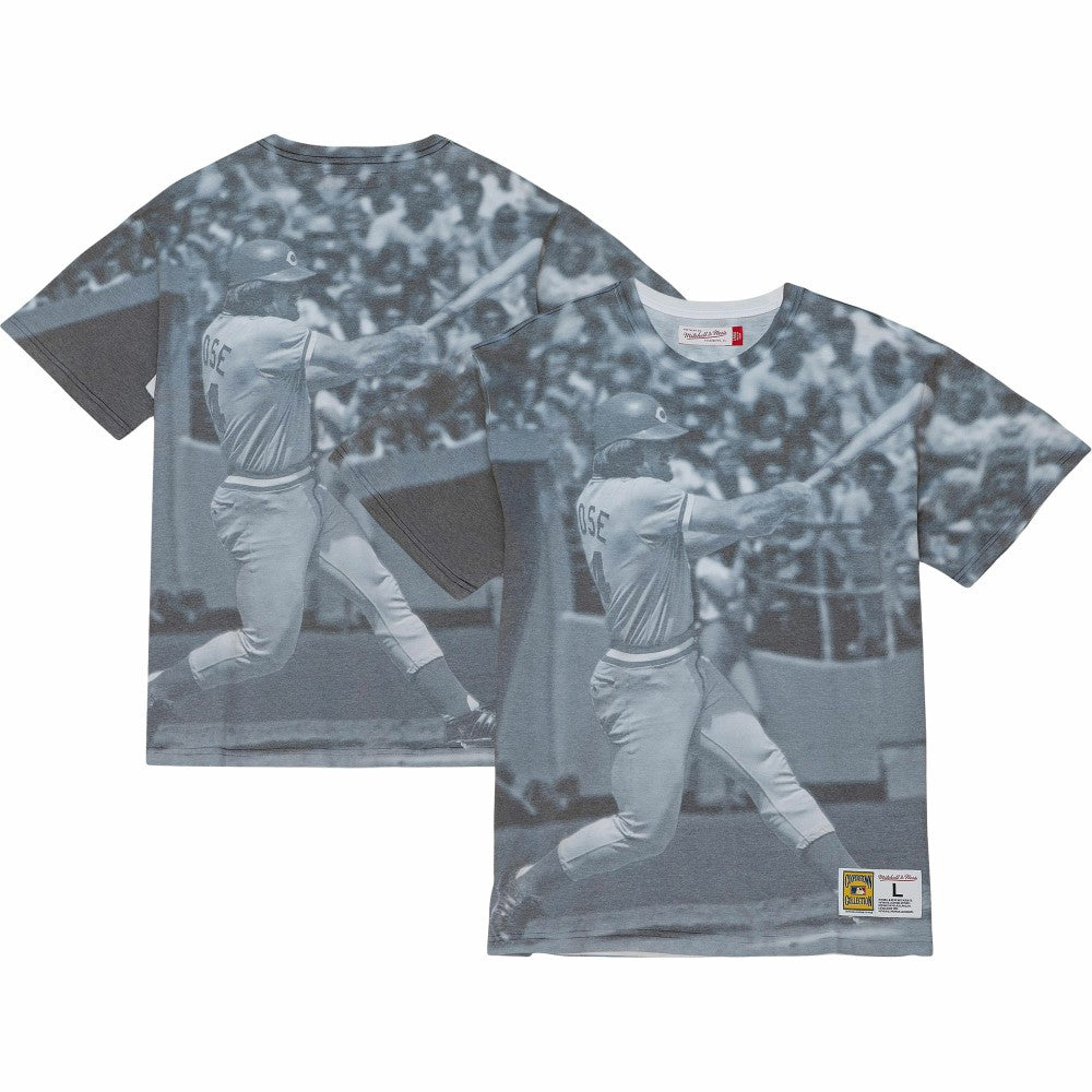 Pete Rose Cincinnati Reds Mitchell & Ness Cooperstown Collection Highlight Sublimated Player Graphic T-Shirt Outlet