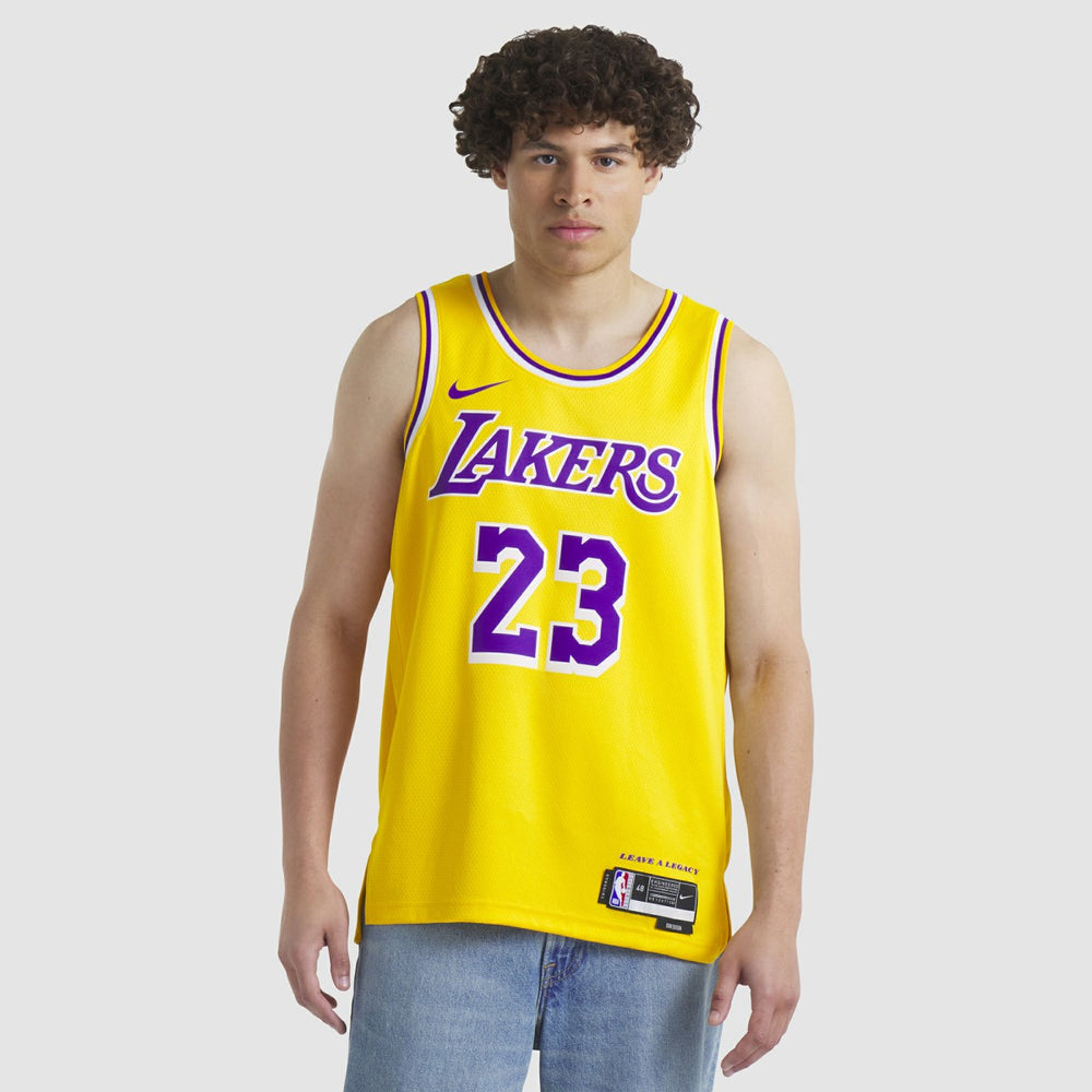 Nike LeBron James Los Angeles Lakers Unisex Swingman Jersey Icon Edition Gold
