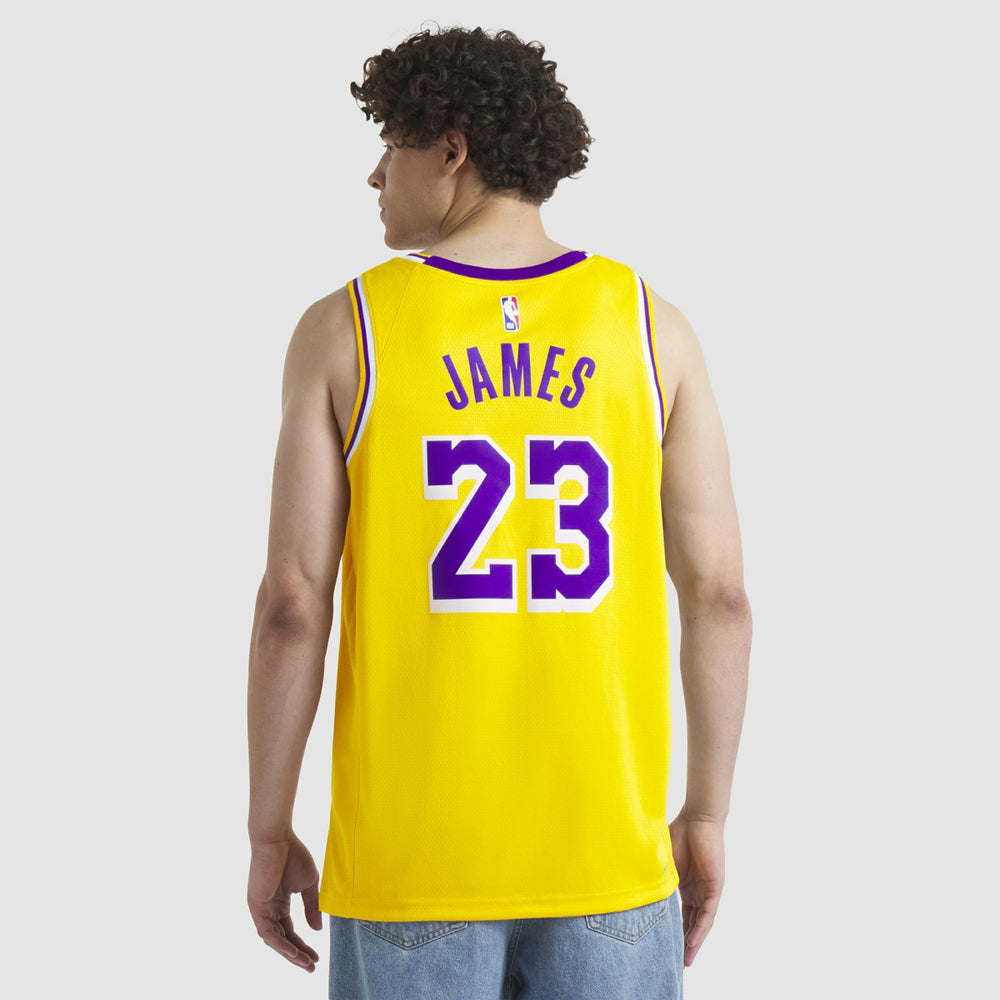 Nike LeBron James Los Angeles Lakers Unisex Swingman Jersey Icon Edition Gold