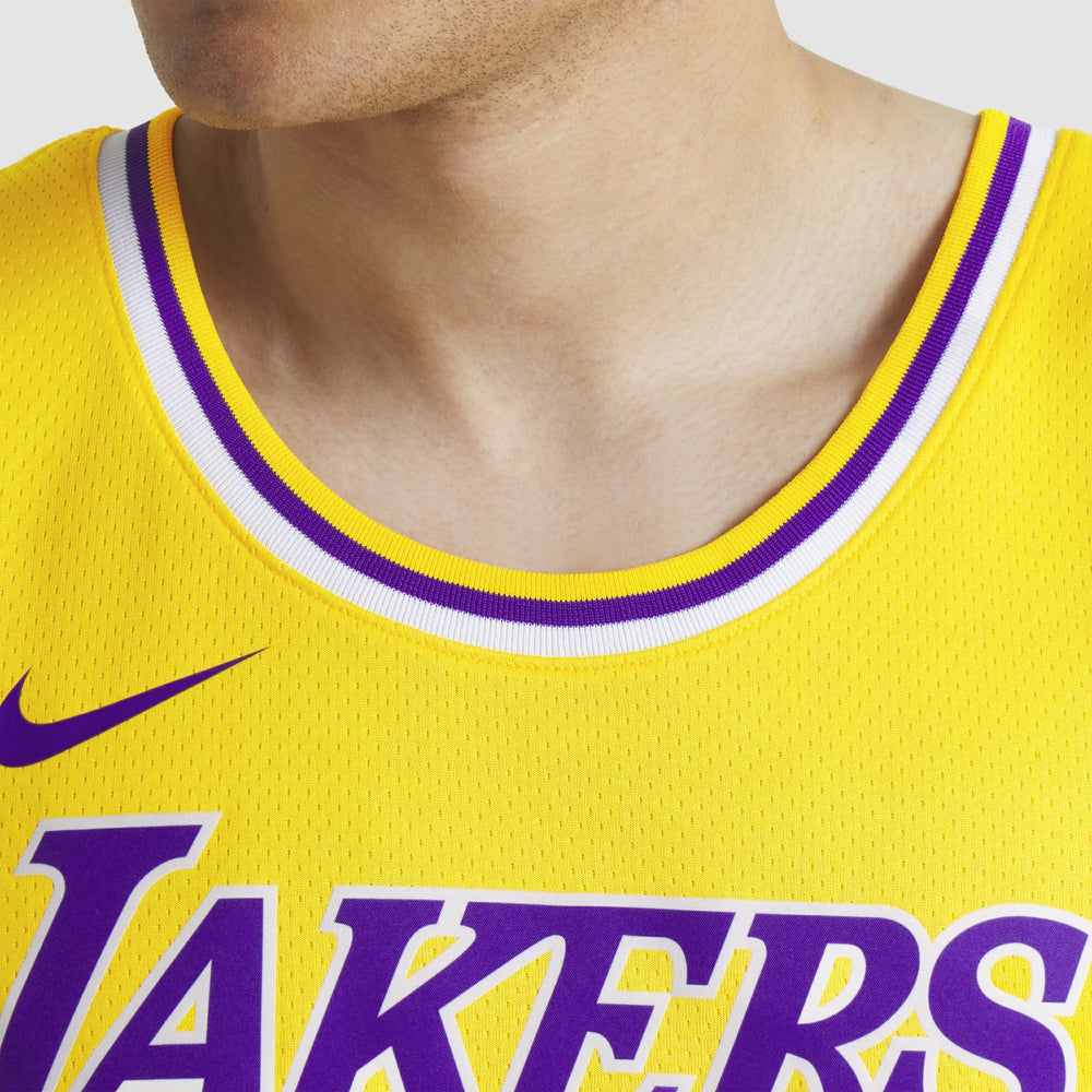 Nike LeBron James Los Angeles Lakers Unisex Swingman Jersey Icon Edition Gold