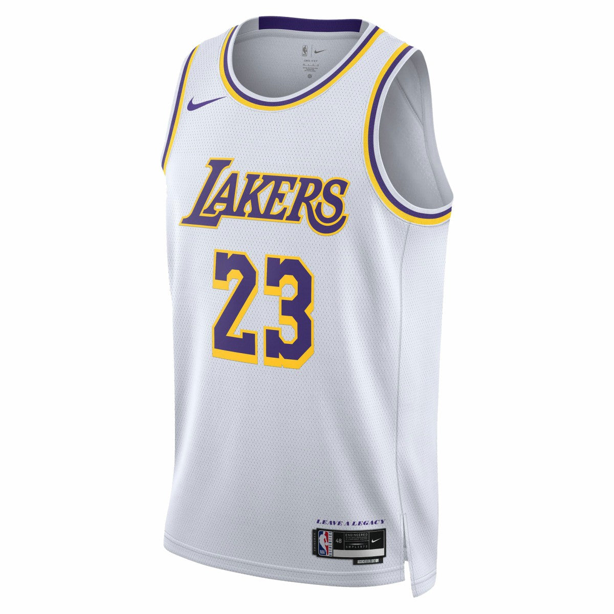 Nike LeBron James Los Angeles Lakers Unisex Swingman Jersey Association Edition White