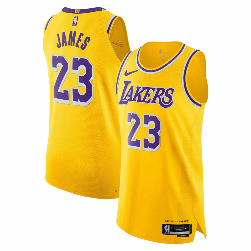 Nike LeBron James Los Angeles Lakers Authentic Jersey Icon Edition Gold