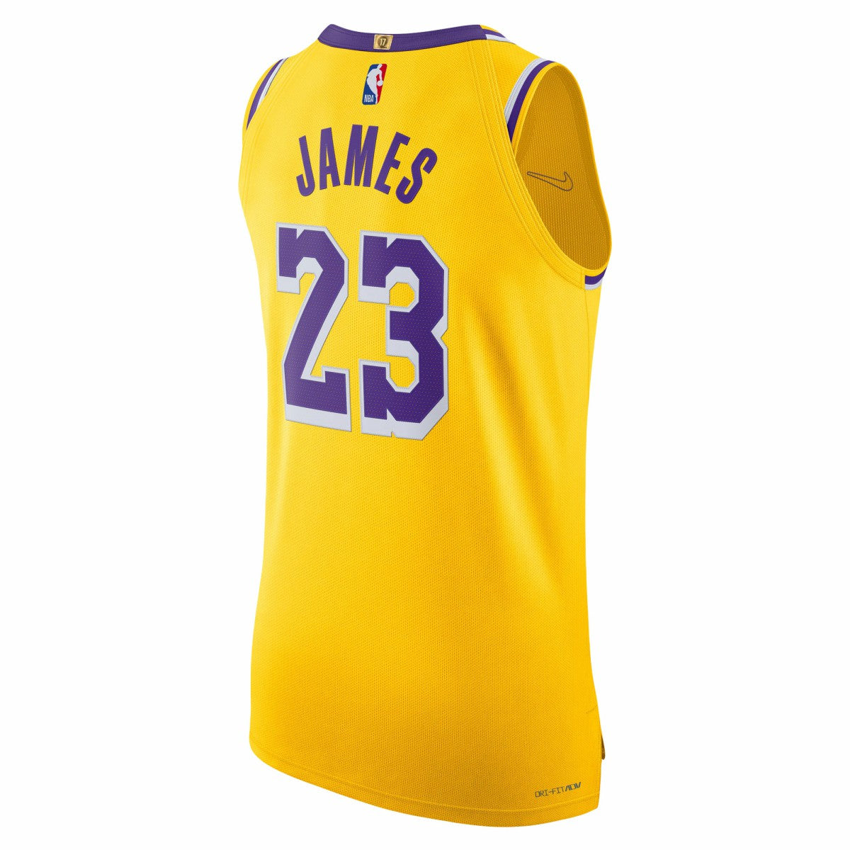 Nike LeBron James Los Angeles Lakers Authentic Jersey Icon Edition Gold