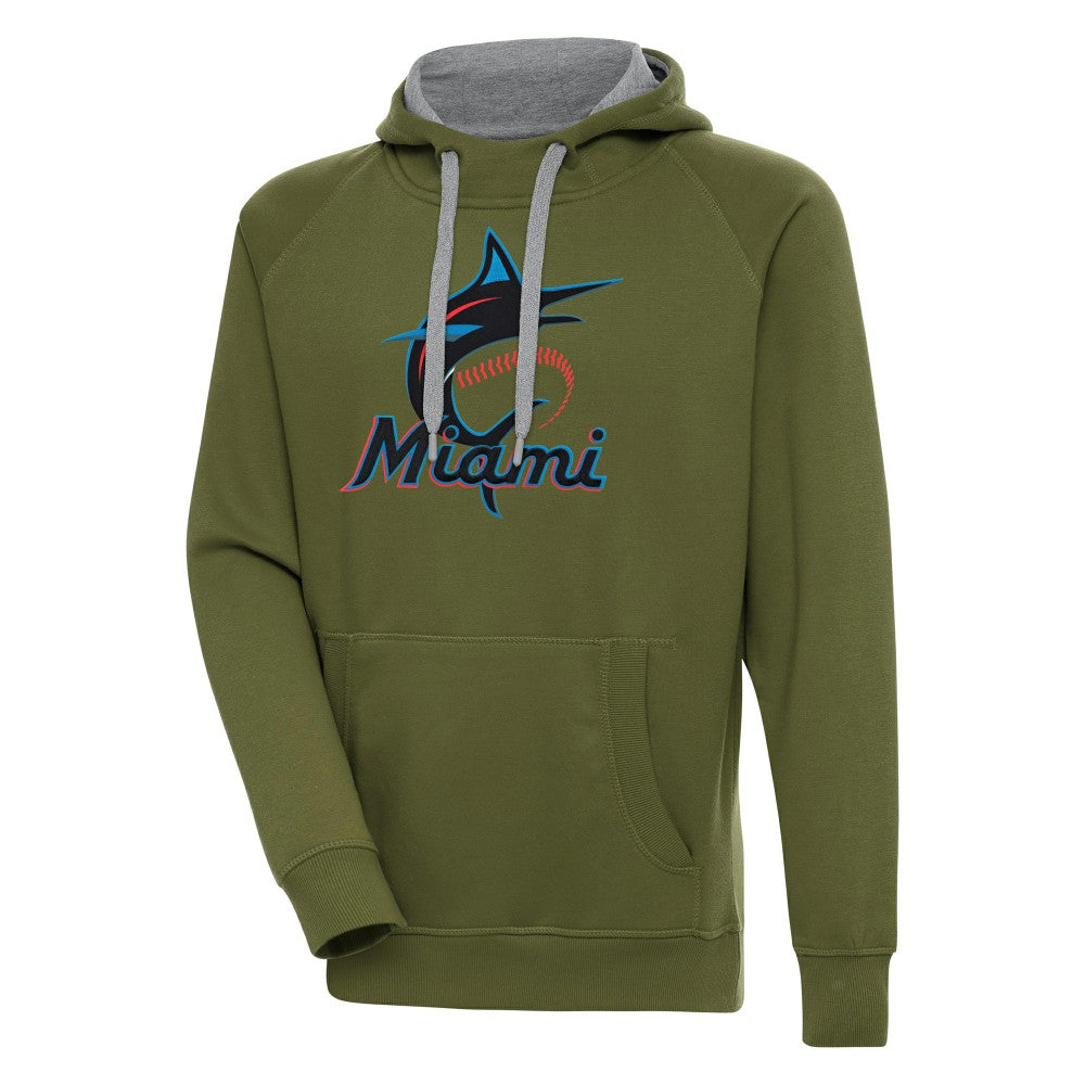 Miami Marlins Antigua Victory Pullover Hoodie for sale