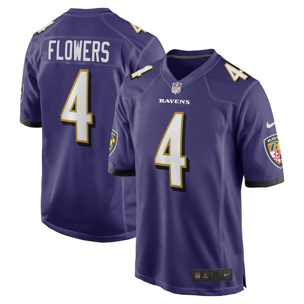 Zay Flowers Baltimore Ravens Game Jersey - Purple - Nike