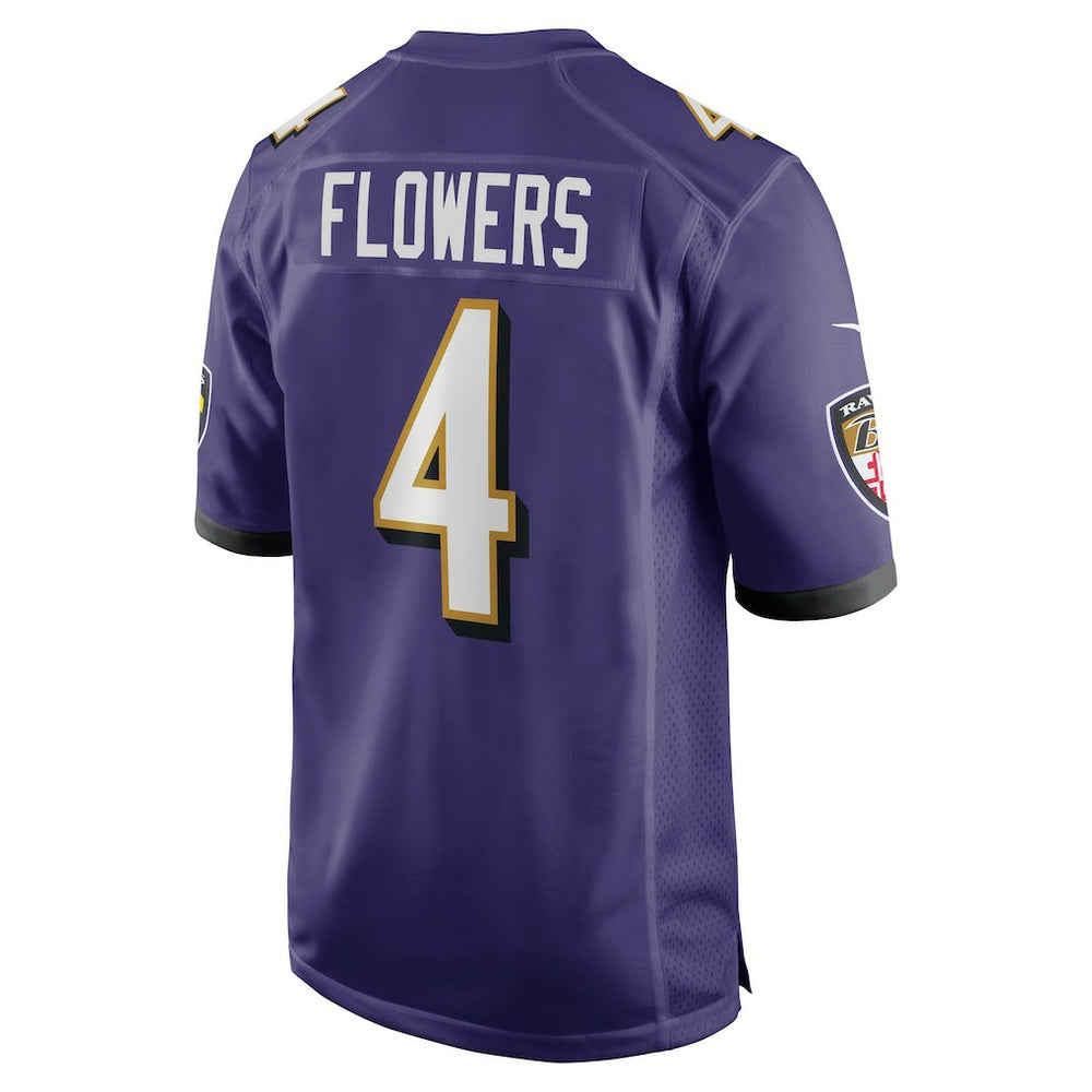 Zay Flowers Baltimore Ravens Game Jersey - Purple - Nike