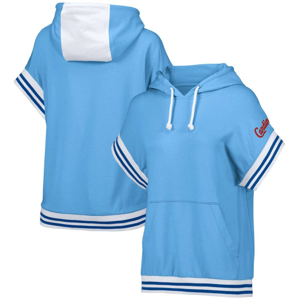 St. Louis Cardinals Lusso Women's Mabel Tri-Blend Short Sleeve Pullover Hoodie Online