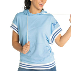 New York Yankees Lusso Women's Mabel Tri-Blend Short Sleeve Pullover Hoodie Online