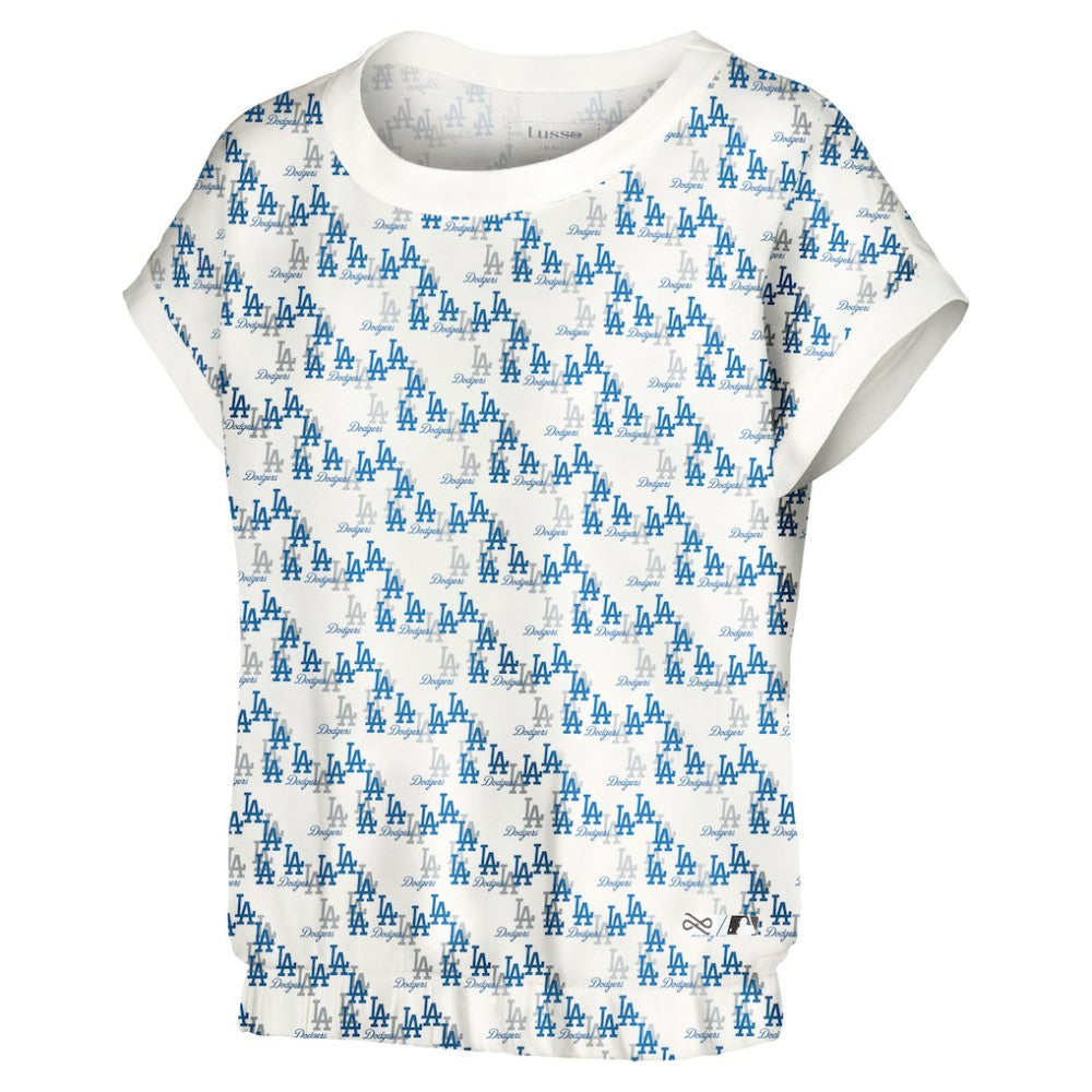 Los Angeles Dodgers Lusso Women's Madge Dolman Tri-Blend T-Shirt for sale
