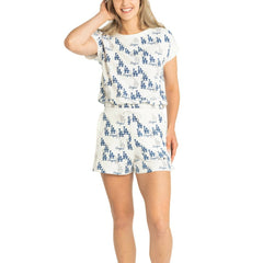 Los Angeles Dodgers Lusso Women's Madge Dolman Tri-Blend T-Shirt for sale