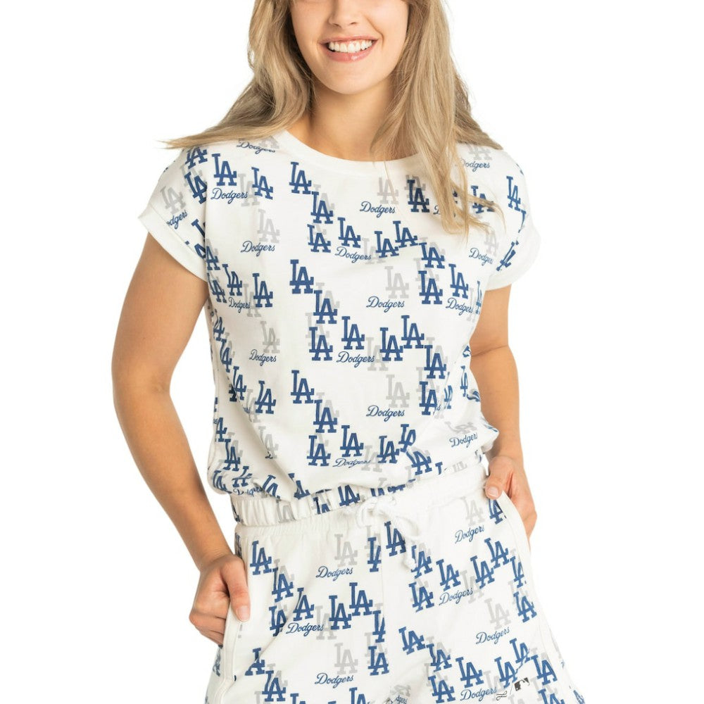Los Angeles Dodgers Lusso Women's Madge Dolman Tri-Blend T-Shirt for sale