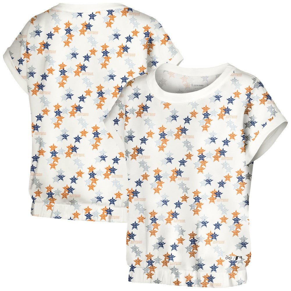 Houston Astros Lusso Women's Madge Dolman Tri-Blend T-Shirt Sale