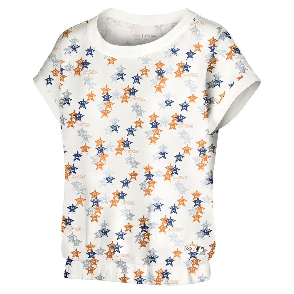 Houston Astros Lusso Women's Madge Dolman Tri-Blend T-Shirt Sale