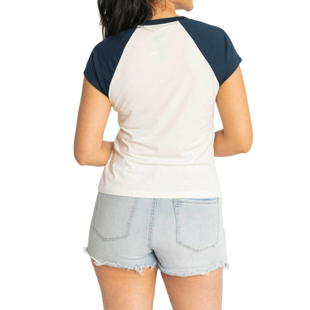 Boston Red Sox Lusso Women's Nikki Raglan T-Shirt Discount