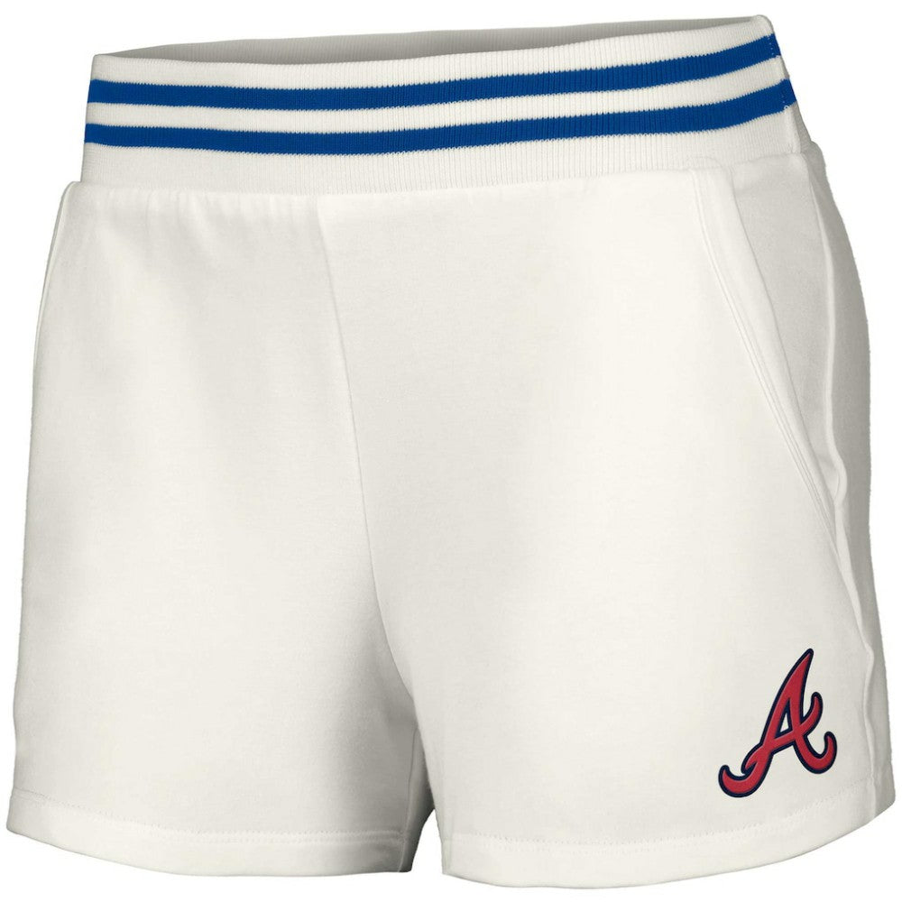Atlanta Braves Lusso Women's Maeg Tri-Blend Pocket Shorts for sale
