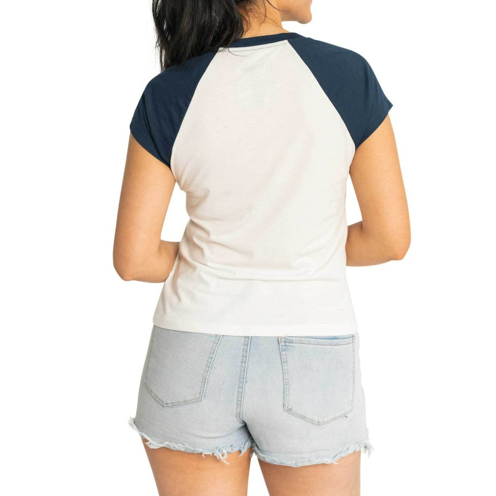 Atlanta Braves Lusso Women's Nikki Raglan T-Shirt Sale