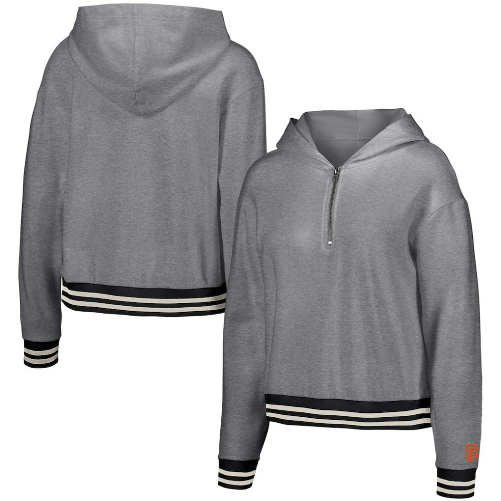 San Francisco Giants Lusso Women's Magnolia Tri-Blend Quarter-Zip Hoodie Near Me