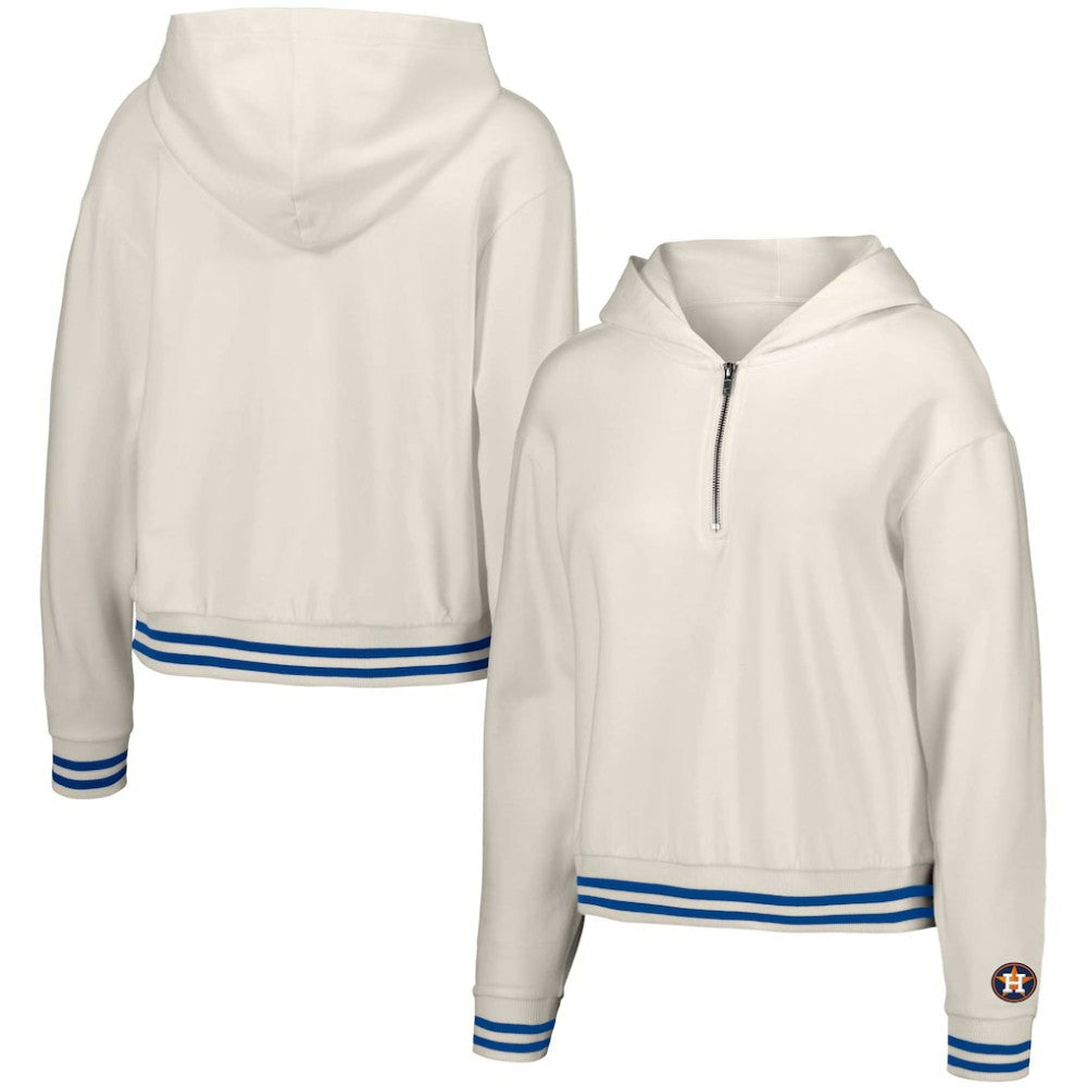 Houston Astros Lusso Women's Magnolia Tri-Blend Quarter-Zip Hoodie for sale