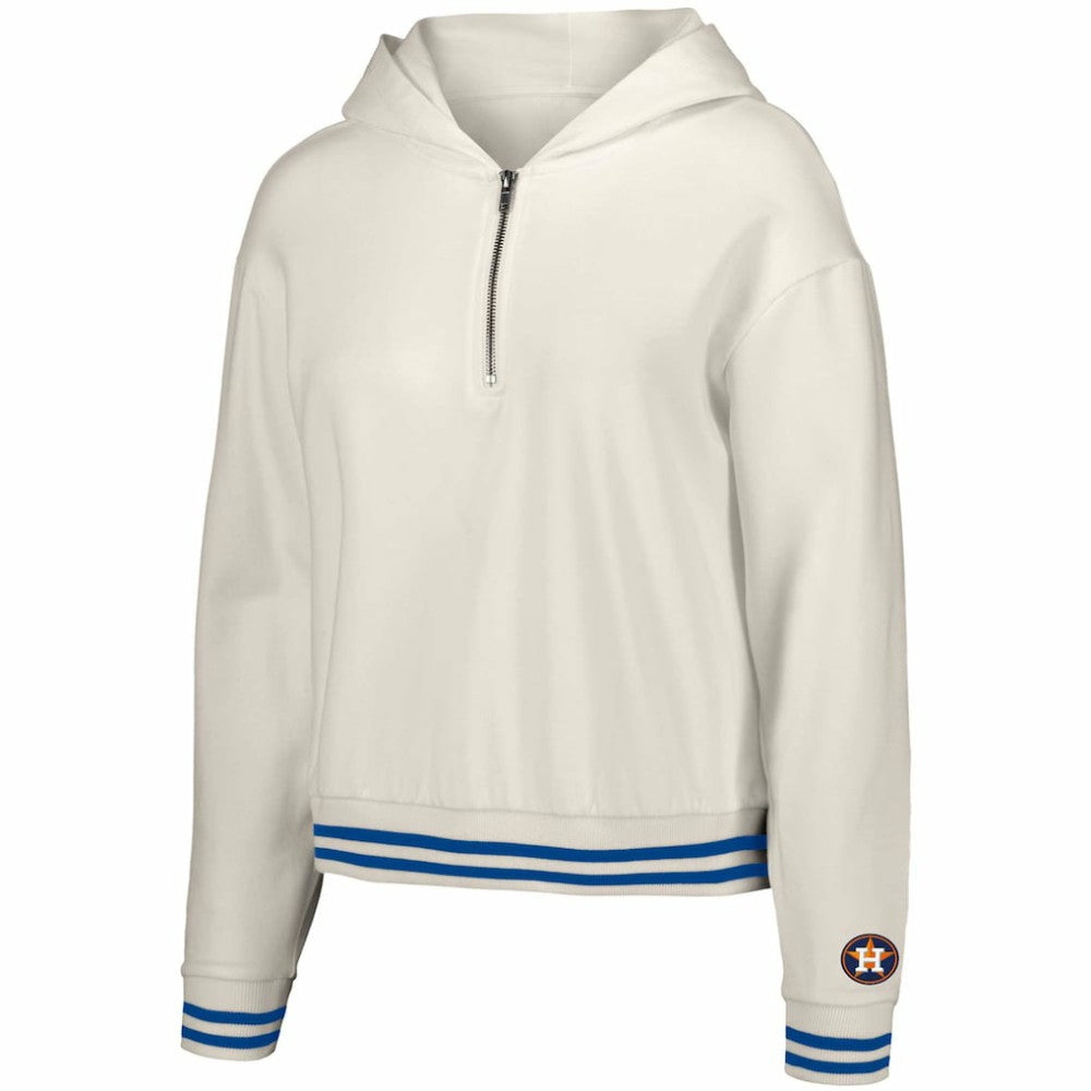 Houston Astros Lusso Women's Magnolia Tri-Blend Quarter-Zip Hoodie for sale