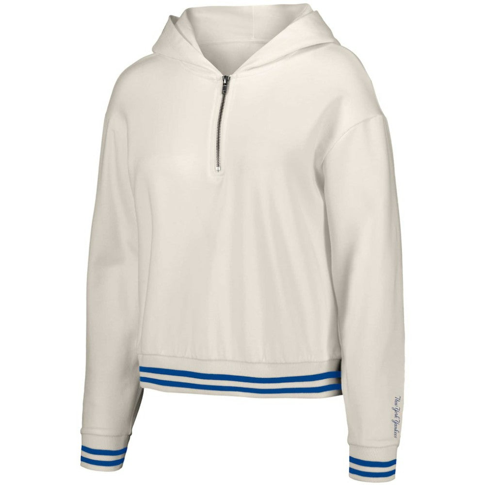 New York Yankees Lusso Women's Magnolia Tri-Blend Quarter-Zip Hoodie for sale