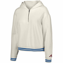 Atlanta Braves Lusso Women's Magnolia Tri-Blend Quarter-Zip Hoodie Discount