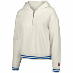 Boston Red Sox Lusso Women's Magnolia Tri-Blend Quarter-Zip Hoodie Outlet