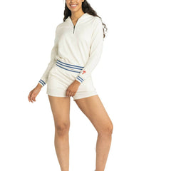 Philadelphia Phillies Lusso Women's Magnolia Tri-Blend Quarter-Zip Hoodie for sale