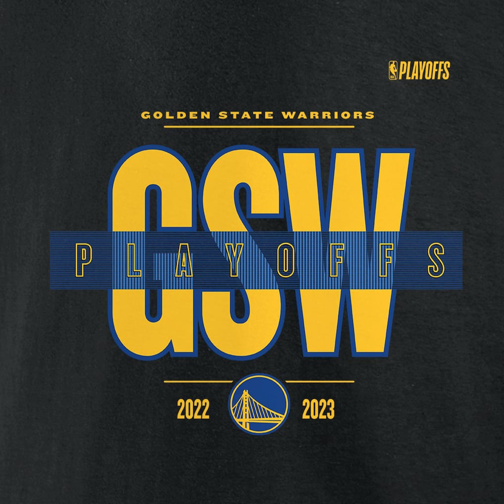 Fanatics Golden State Warriors 2023 NBA Playoffs Jump Ball T-Shirt Black