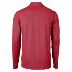 Cleveland Guardians Cutter & Buck Virtue Eco Pique Micro Stripe Recycled Quarter-Zip Pullover Top for sale