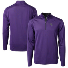 Colorado Rockies Cutter & Buck Virtue Eco Pique Micro Stripe Recycled Quarter-Zip Pullover Top Near Me