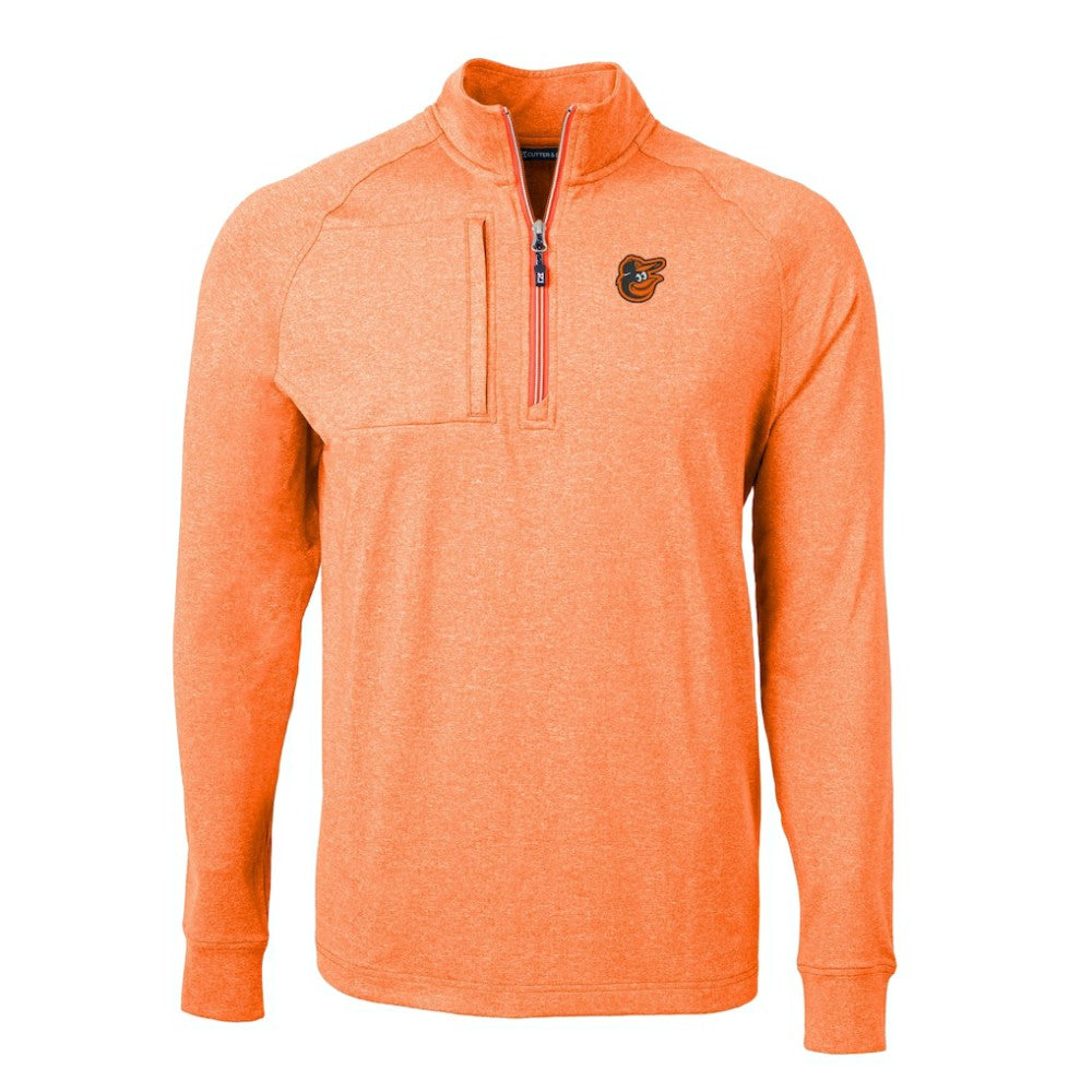 Baltimore Orioles Cutter & Buck Adapt Eco Knit Stretch Recycled Quarter-Zip Pullover Top Online