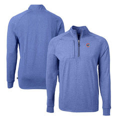 Chicago Cubs Cutter & Buck Adapt Eco Knit Stretch Recycled Quarter-Zip Pullover Top Outlet