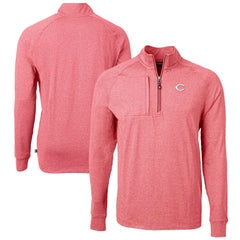 Cincinnati Reds Cutter & Buck Adapt Eco Knit Stretch Recycled Quarter-Zip Pullover Top Outlet