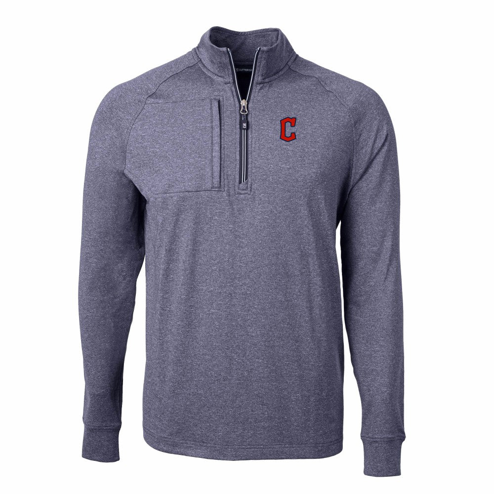 Cleveland Guardians Cutter & Buck Adapt Eco Knit Stretch Recycled Quarter-Zip Pullover Top Near Me