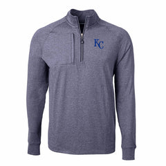 Kansas City Royals Cutter & Buck Adapt Eco Knit Stretch Recycled Quarter-Zip Pullover Top Sale