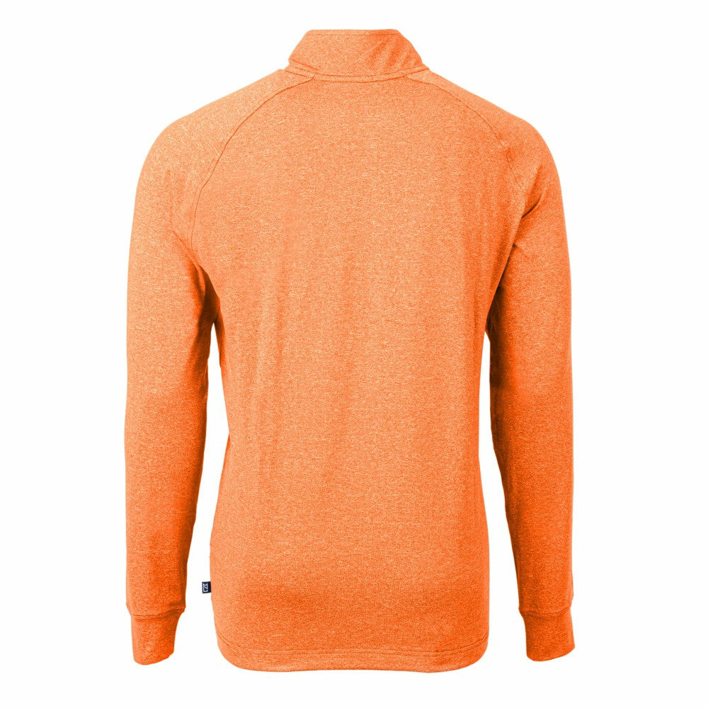 New York Mets Cutter & Buck Adapt Eco Knit Stretch Recycled Quarter-Zip Pullover Top Sale