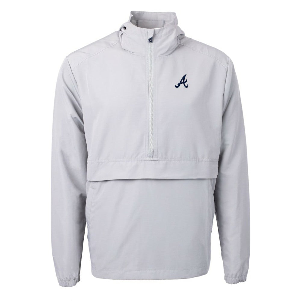Atlanta Braves Cutter & Buck Charter Eco Recycled Half-Zip Anorak Jacket Online