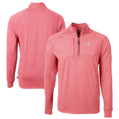 Philadelphia Phillies Cutter & Buck Adapt Eco Knit Stretch Recycled Quarter-Zip Pullover Top Discount
