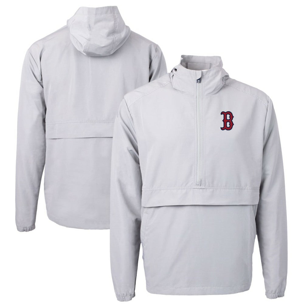 Boston Red Sox Cutter & Buck Charter Eco Recycled Half-Zip Anorak Jacket Discount