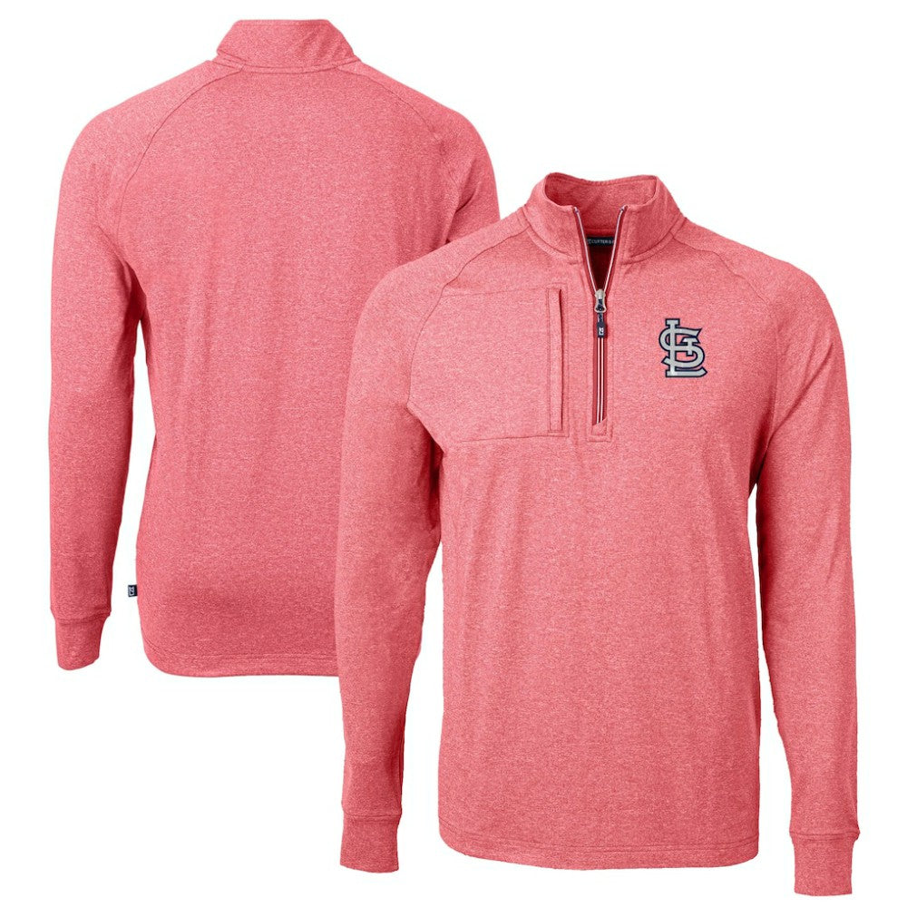 St. Louis Cardinals Cutter & Buck Adapt Eco Knit Stretch Recycled Quarter-Zip Pullover Top Online