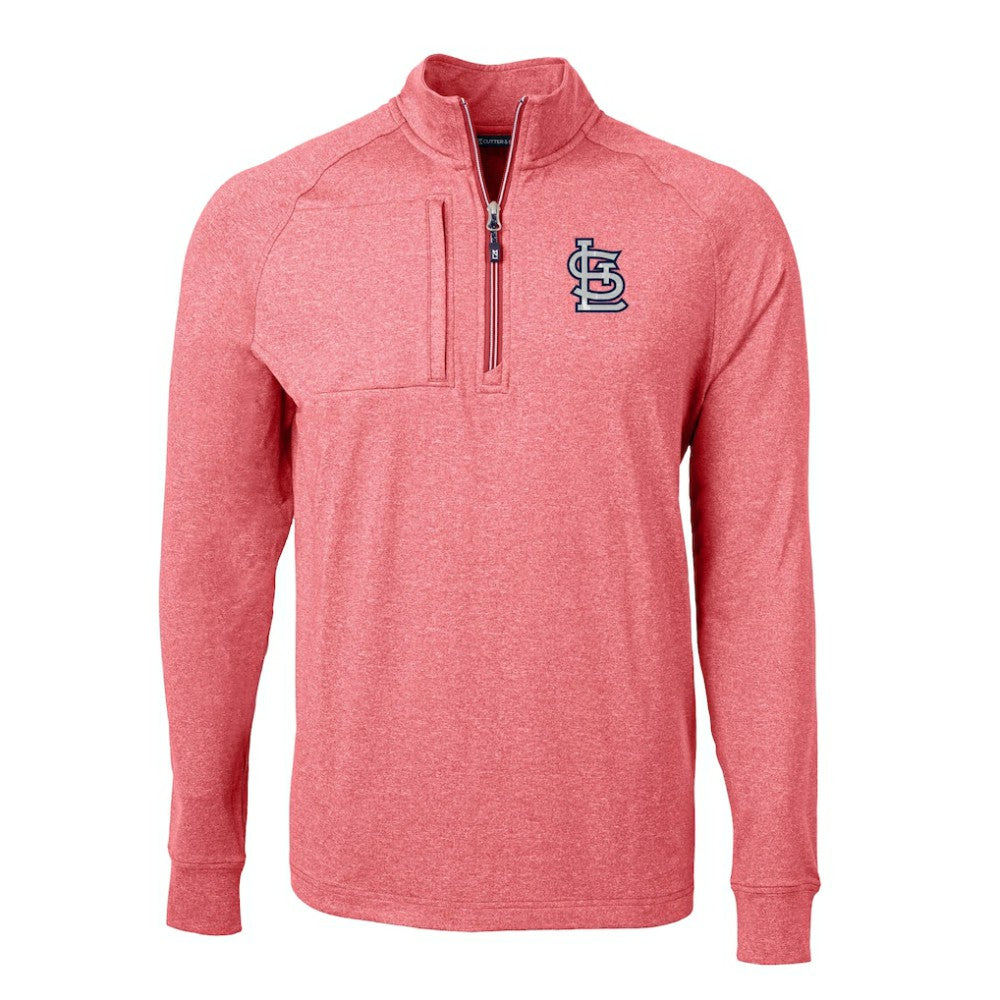 St. Louis Cardinals Cutter & Buck Adapt Eco Knit Stretch Recycled Quarter-Zip Pullover Top Online