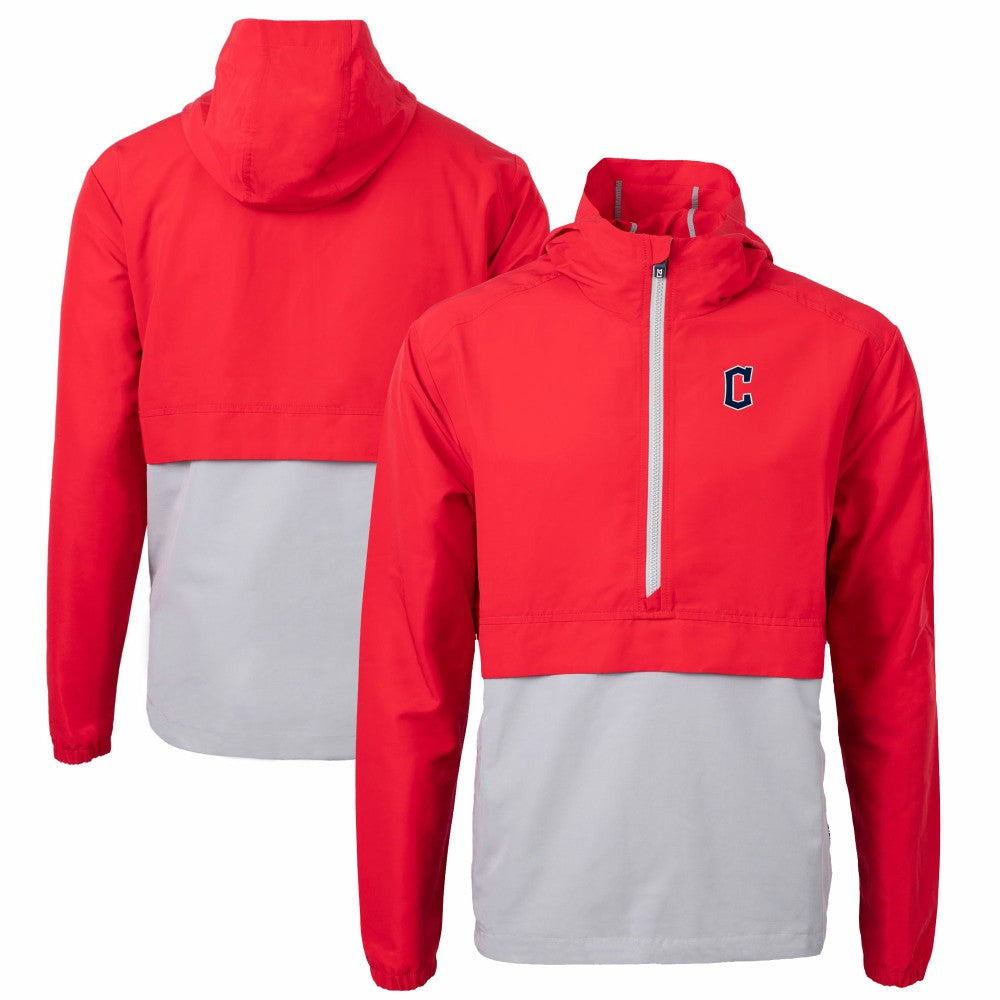 Cleveland Guardians Cutter & Buck Charter Eco Recycled Half-Zip Anorak Jacket Outlet