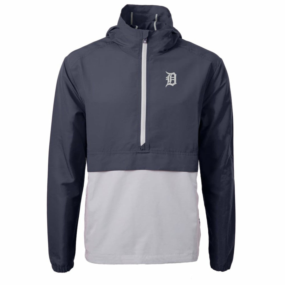 Detroit Tigers Cutter & Buck Charter Eco Recycled Half-Zip Anorak Jacket Outlet