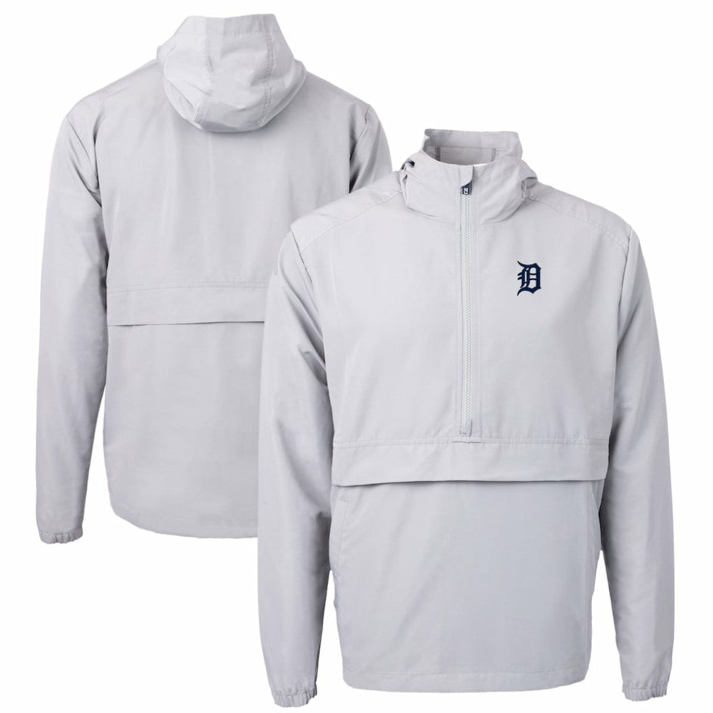 Detroit Tigers Cutter & Buck Charter Eco Recycled Half-Zip Anorak Jacket Discount