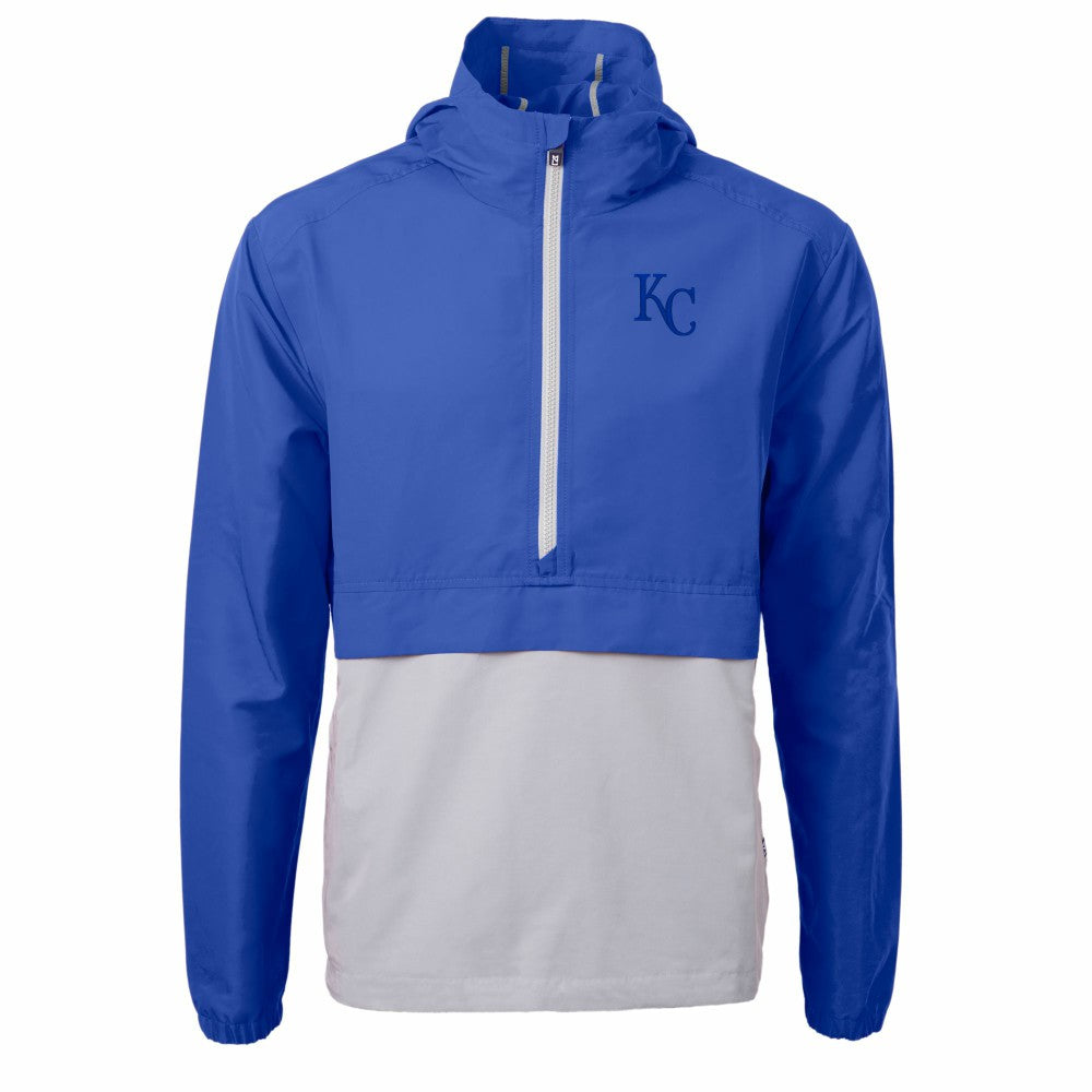 Kansas City Royals Cutter & Buck Charter Eco Recycled Half-Zip Anorak Jacket Online