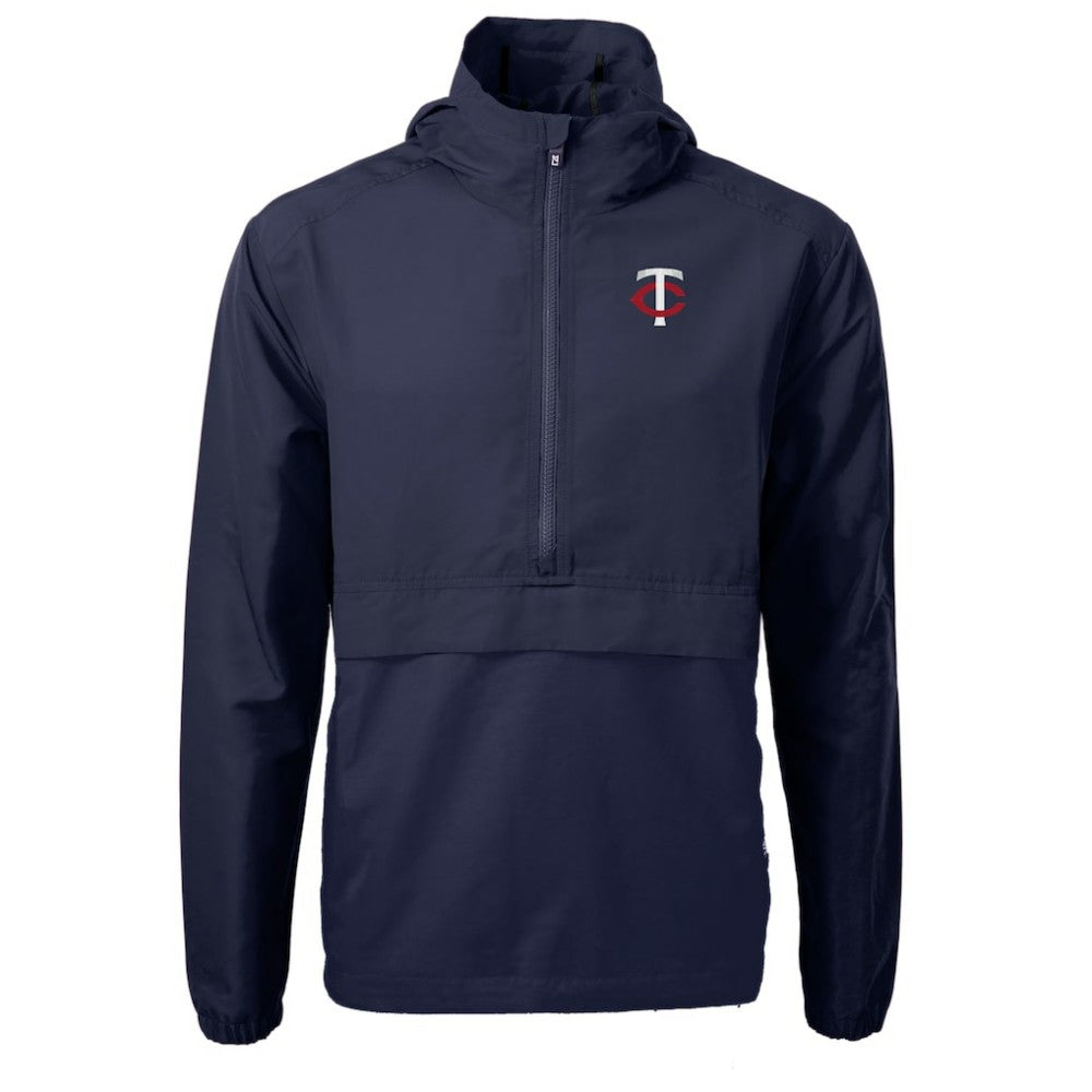 Minnesota Twins Cutter & Buck Charter Eco Recycled Half-Zip Anorak Jacket for sale